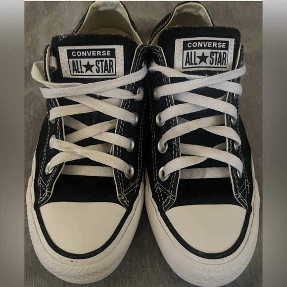 Converse Shoes - Converse Black and White All Star Sneakers W 5.5, M 3.5
